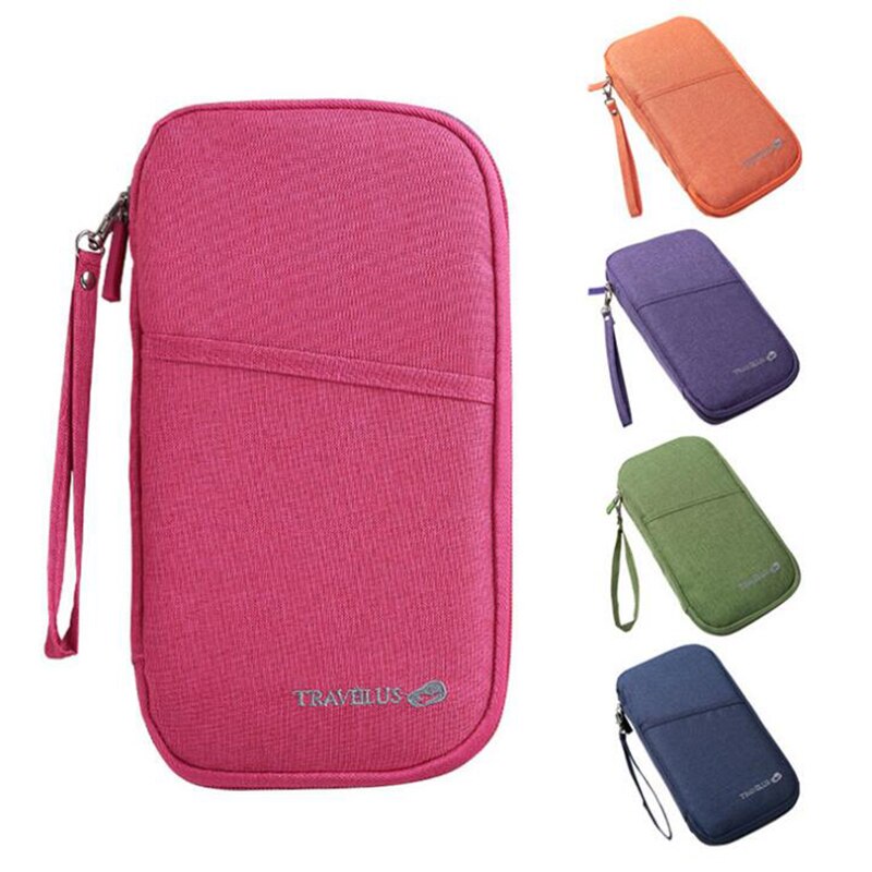 Portafogli da donna impermeabili borsa da viaggio multifunzione per uomo porta passaporto porta carte di credito antipolvere per banca commerciale