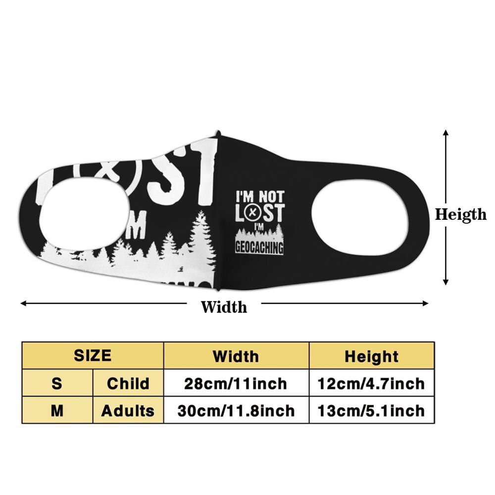 Io Non sono Perso io sono Geocaching Cotone per germe di protezione per adulti lavabile riutilizzabile
