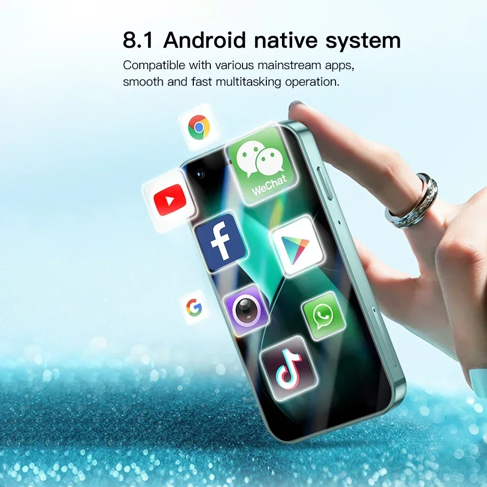 Estreia mundial SOYES P70 Pro Max Mini Smartphone Android8.1 3.0 Polegadas 16GB 2000mAh Face ID Dual SIM Standby Play Store 3G