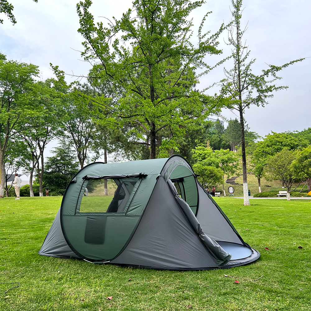 Una tienda para 3-4 personas, tienda de campaña, tienda familiar, tienda de viaje, impermeable y protección solar, adecuada para acampar y hacer senderismo.
