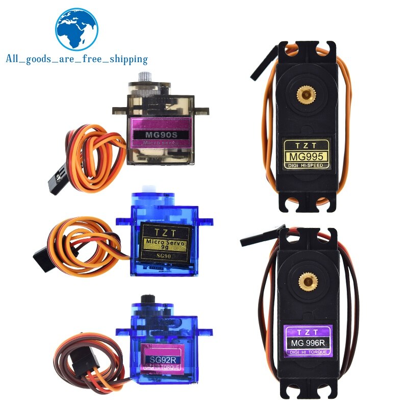 SG90 SG02R MG90S MG995 MG996 Servo Metal Gear for Model Helicopter Boat For Arduino UNO DIY Mechanical Arm MG946R MG996R