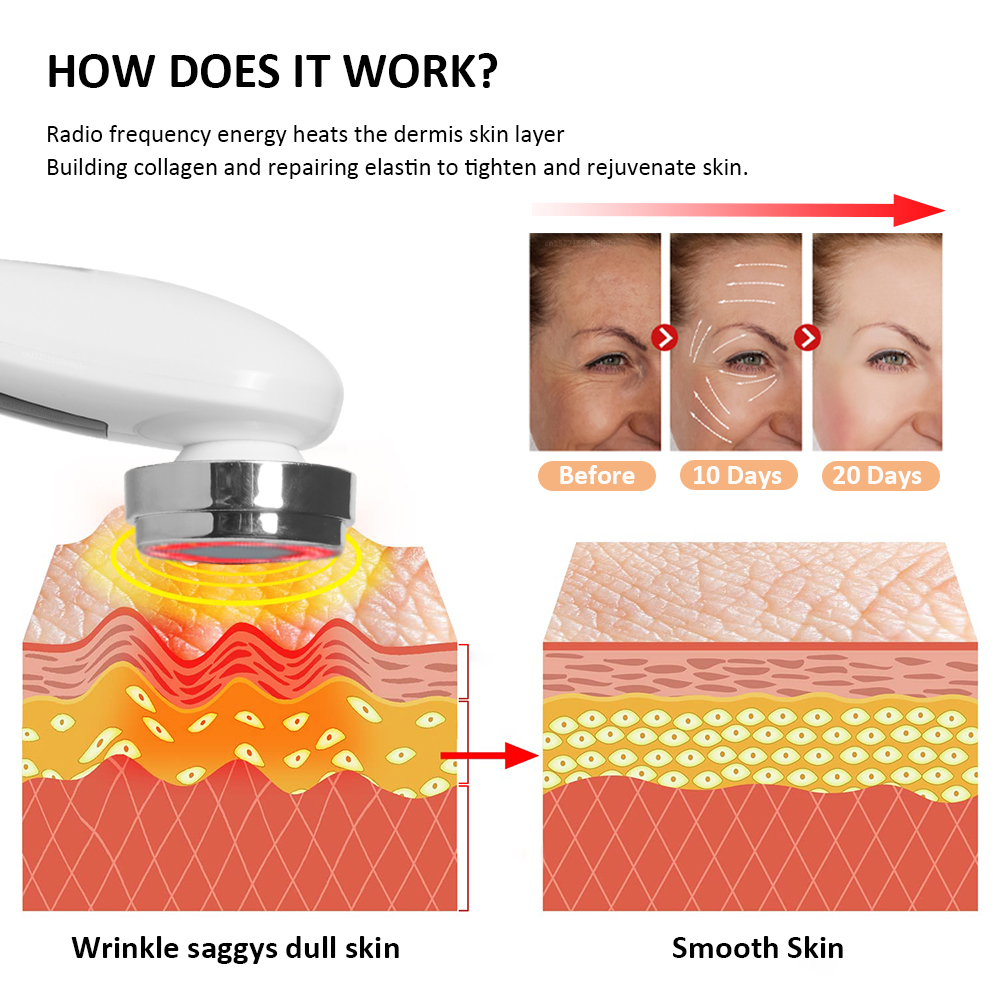 Facelifting ing Massage gerät Gesichts mikros trömich führte Lichttherapie Anti-Altern-Haut straffen elektrische Gesichts Massage gerät