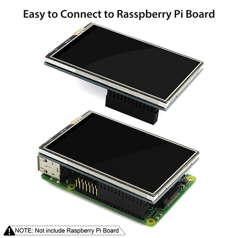 Raspberry Pi 4 Touchscreen 3.5 Inch 480*320 LCD TFT Display Touch Screen With Aluminum Case Enclosure For Raspberry Pi 4 Model B