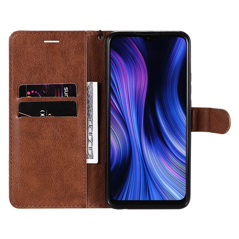 Funda Xiaomi Redmi 9 De cuero PU con tapa para Xiaomi Redmi 9, cubierta de teléfono de TPU suave para Redmi 9