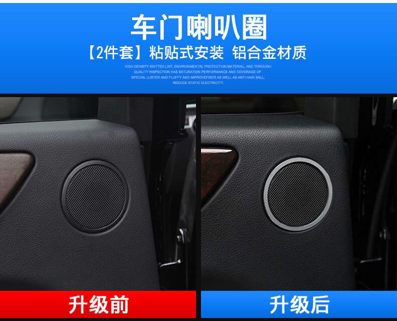 High Aluminum & ABS Interior Trim For Mercedes Benz ML W166 -15/GLX 166 -15/GLE -16/GLS car accessories: D-2PCS Aluminum