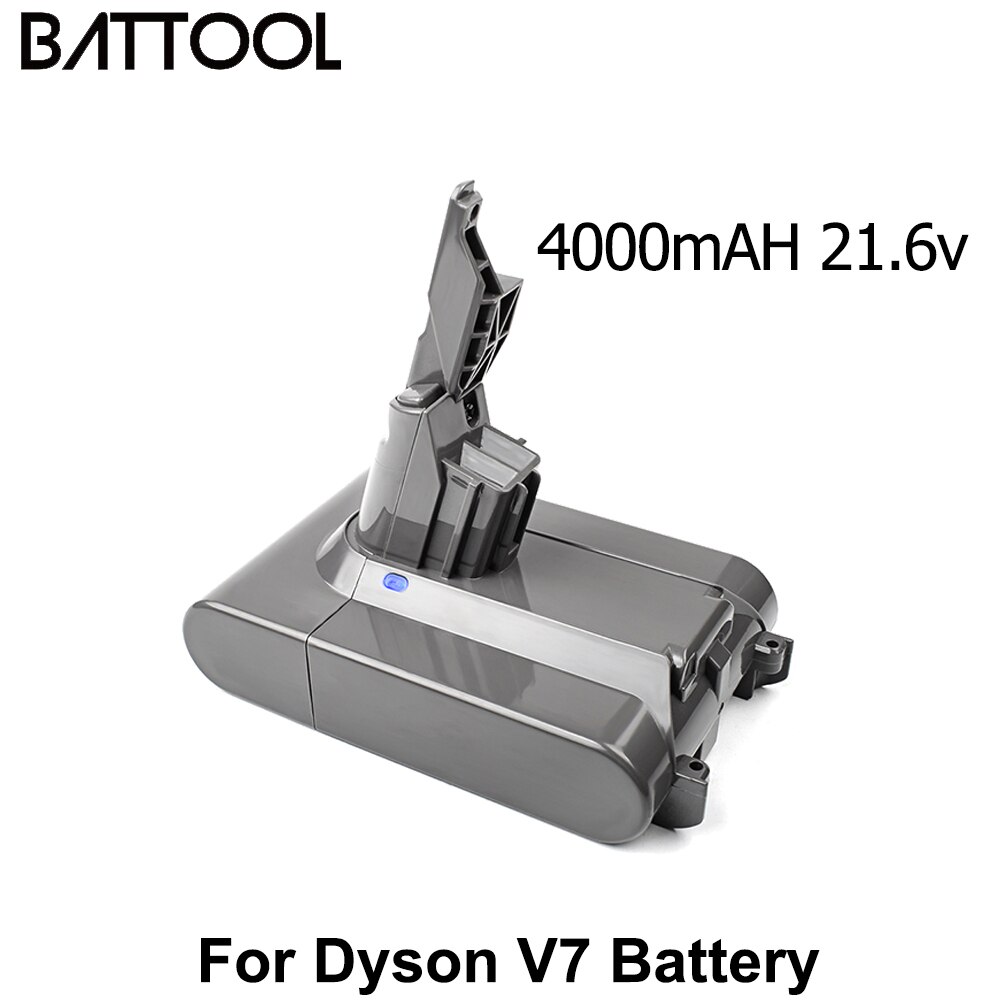 Batteria li-lon Battool 21.6V 6000mAh per Dyson V7 FLUFFY V7 Animal V7 Pro 225403 229687 batteria ricaricabile per aspirapolvere: 4000mah