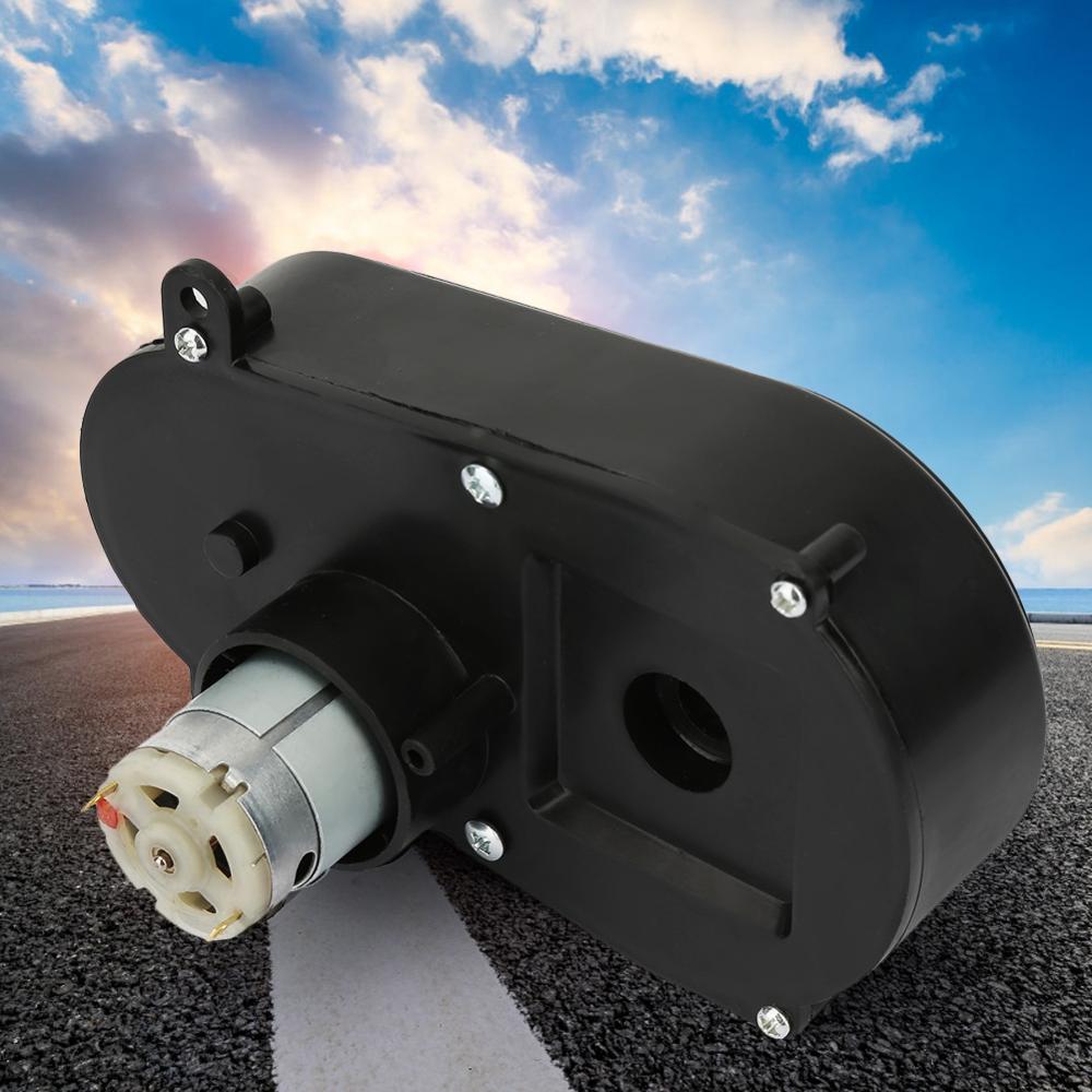 Rs380 girkasse universell låve elbil girkasse med motor, styremotor girkasse 6 v 5000, 12 v 5000, 12 v 5600 o / min