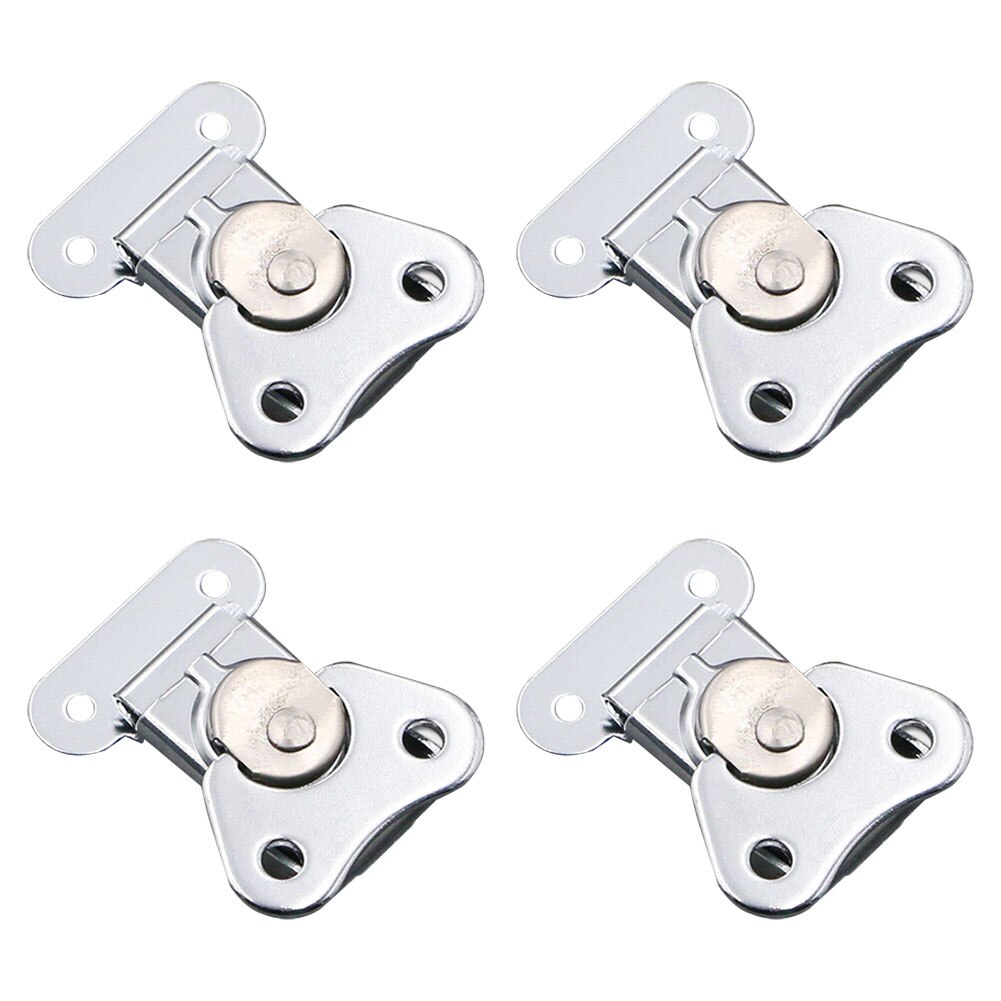 Loquet à torsion en fer boîte en bois, Mini emballage Durable maison avec étui de transport de gardien dessin de papillon chromage 4 pièces