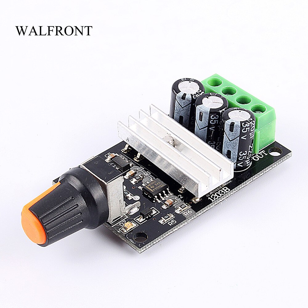 WALFRONT PWM DC 6-28V 3A Motor Speed Controller Regulator Adjustable Variable Speed Control Switch Fan DC Motor Governor Tools
