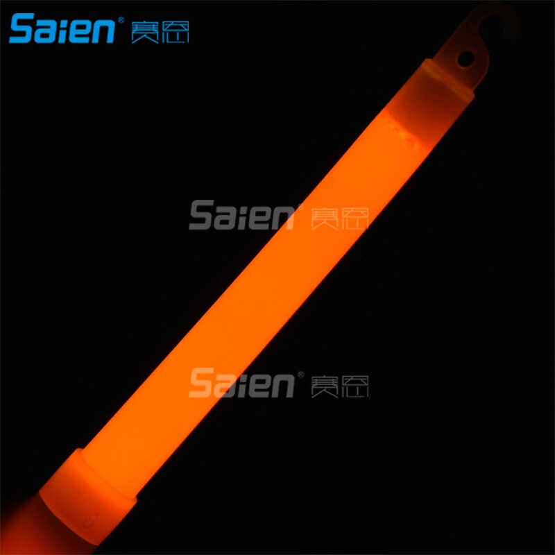 6inch Industriële Glow Sticks Party Glowstick Chemische Fluorescerende Halloween Opknoping Decoraction Camping Noodverlichting: orange