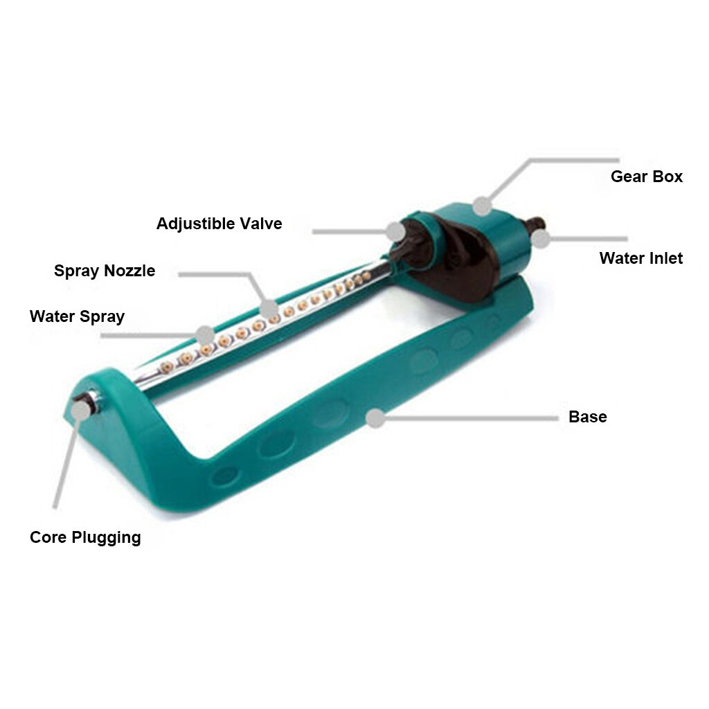 UTTASU Adjustable Irrigation Spray 1 Inch 360 Degree Rotating Sprinkler