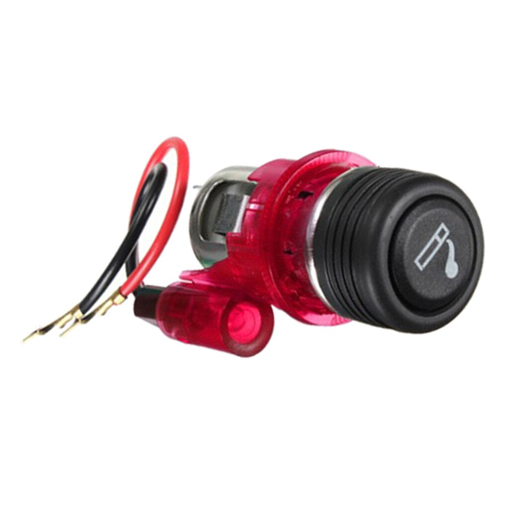 Sigarettenaansteker, auto, marine, motorfiets, atv, camper, sigarettenaansteker, stopcontact, 12v ,  rode