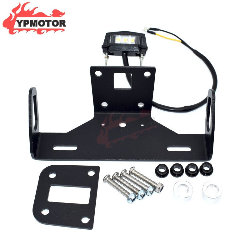 Z 800 13-16 Licence Number Registration Plate Bracket Support Tail Tidy Fender Eliminator W/ LEDFor KAWASAKI Z800