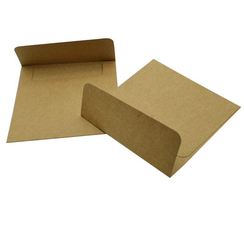 Enveloppe carrée épaisse en papier Kraft, 13x13 cm, 10 pièces