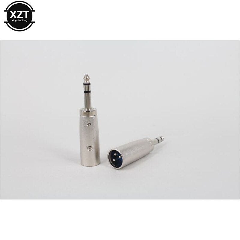 3- benet mikrofon transformer trs han til hun adapter xlr han  to 1/4 " 6.35mm stereo mikrofon stik konverter stik