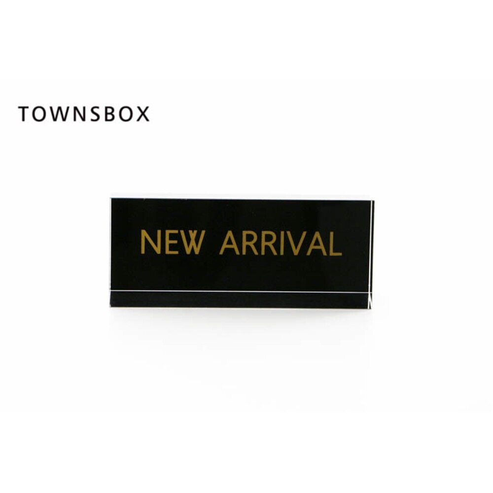 Black Acrylic Block Letter Countertop Advertising Sign Board Stand Signage Plate Holder for