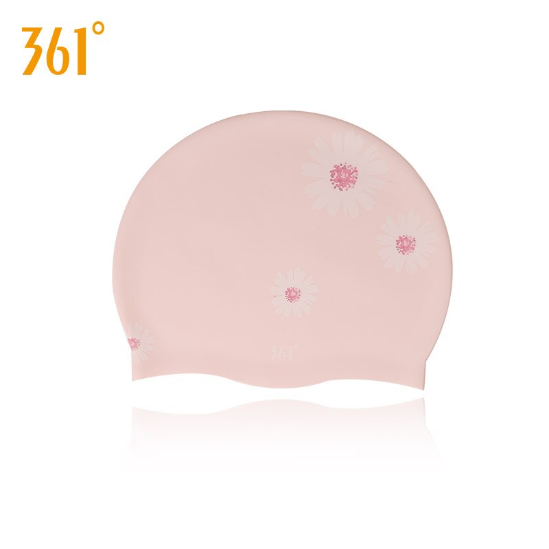 361 Lang Haar Badmuts Voor Vrouwen Bloemen Silicon Badmuts Voor Zwembad Waterdichte Gehoorbescherming Vrouwelijke Rubber Badmuts hoed: 361186031-4 pink 2