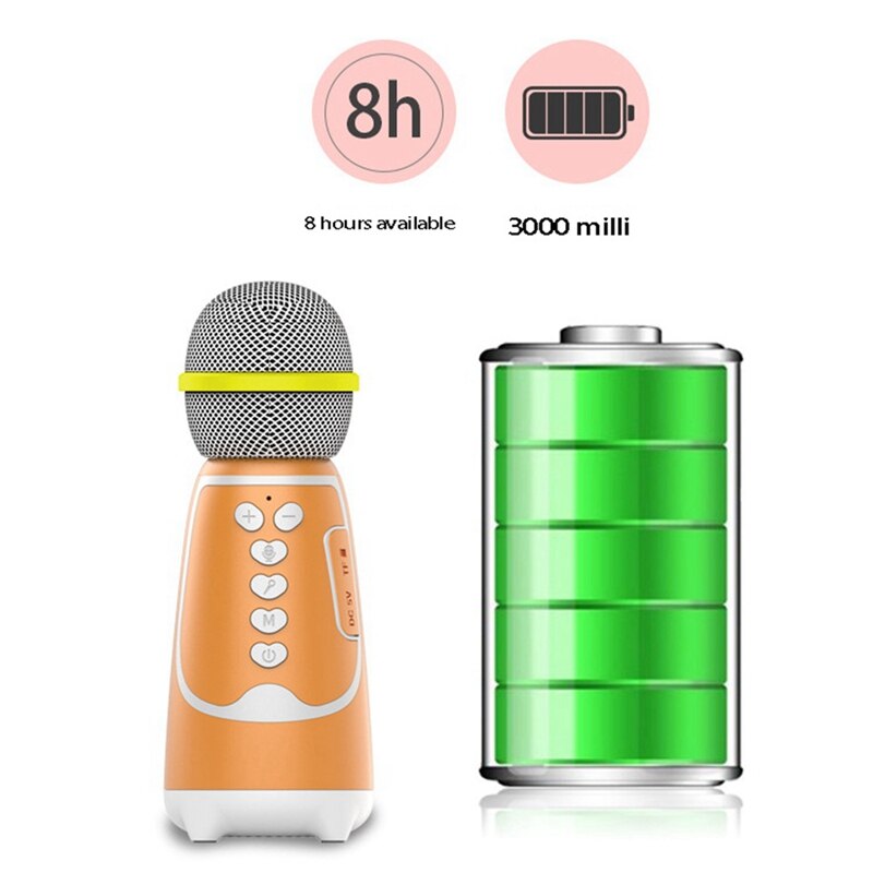 Bluetooth-funkmikrofon, tragbares handmikrofon für Karaoke, Live-partys und gesang auf mobiltelefonen