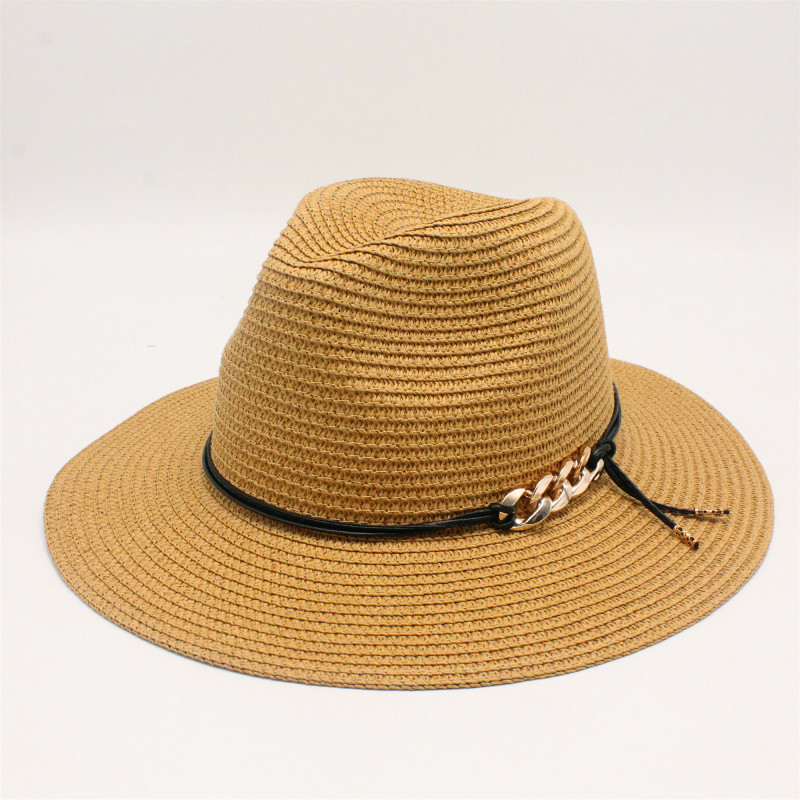 Naiset luonnollinen leveä lieri burr raffia olkihatut hapsut naiset tavallinen suuri ranta kesä aurinkolakit iso olkihattu chapeau