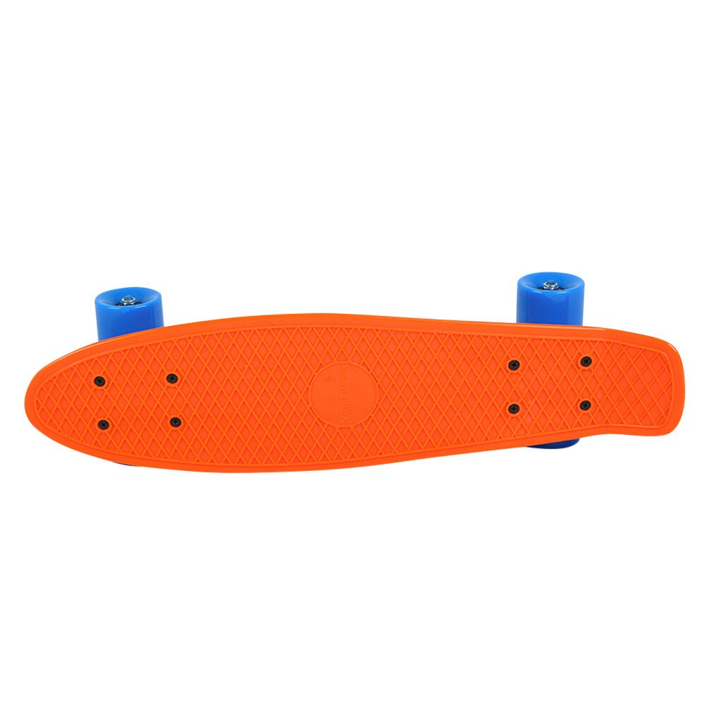 Planche à roulettes en plastique Mini Cruiser longue planche à roulettes complète pour les débutants planche à roulettes pour garçons filles enfants: C
