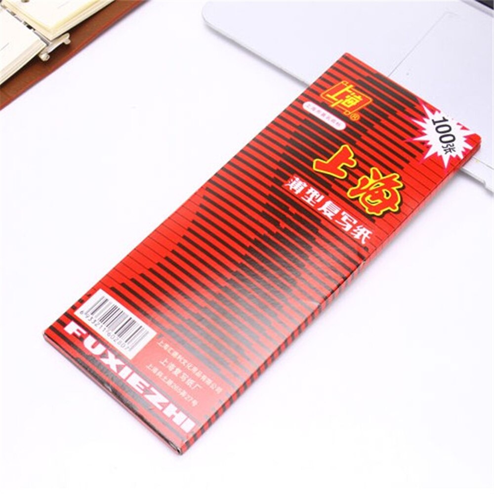 NNRTS 100 sheets 38K Red Carbon Stencil Transfer Paper Double Sided Hand Pro Copier Tracing Hectograph Repro 22x8.5cm