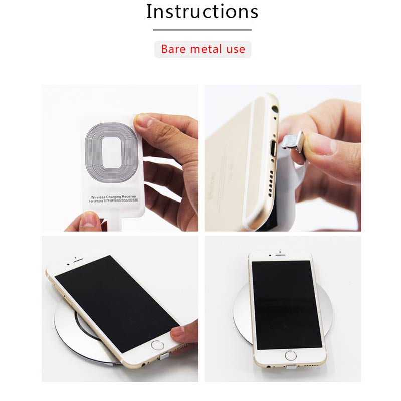 Geschikt Voor Mobiele Telefoon Draadloos Opladen Ontvanger Type-C Android 10W Universele Patch Automatische Inductie Draadloze Oplader