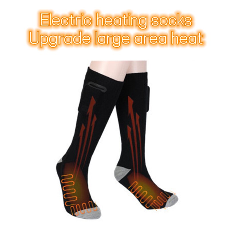 Thermische Baumwolle Erhitzt Socken Männer Frauen Batterie Betrieben Winter Skifahren Fuß Wärmer Elektrische Socken Erwärmung Socken