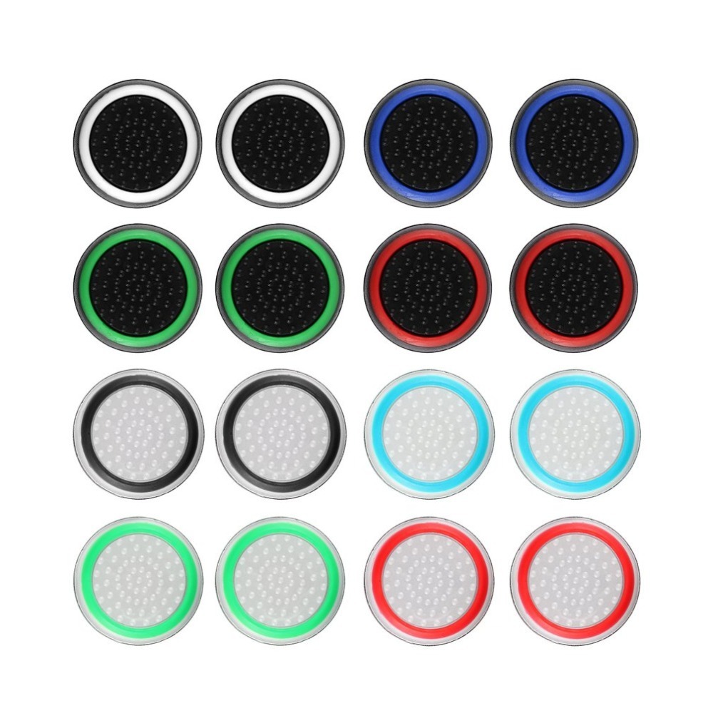 4 pcs Silicone Analog Thumb Stick Grips Cover for PlayStation 4 PS4 Pro Slim for XboxController Thumbstick Caps for Xbox One