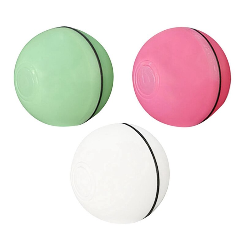 Huisdier Bal Speelgoed Kat Hond Automatische Rollende Bal Met Knipperende Led Interactieve Speelgoed Usb Oplaadbare Springen Bal Huisdier Speelgoed Voor puppy