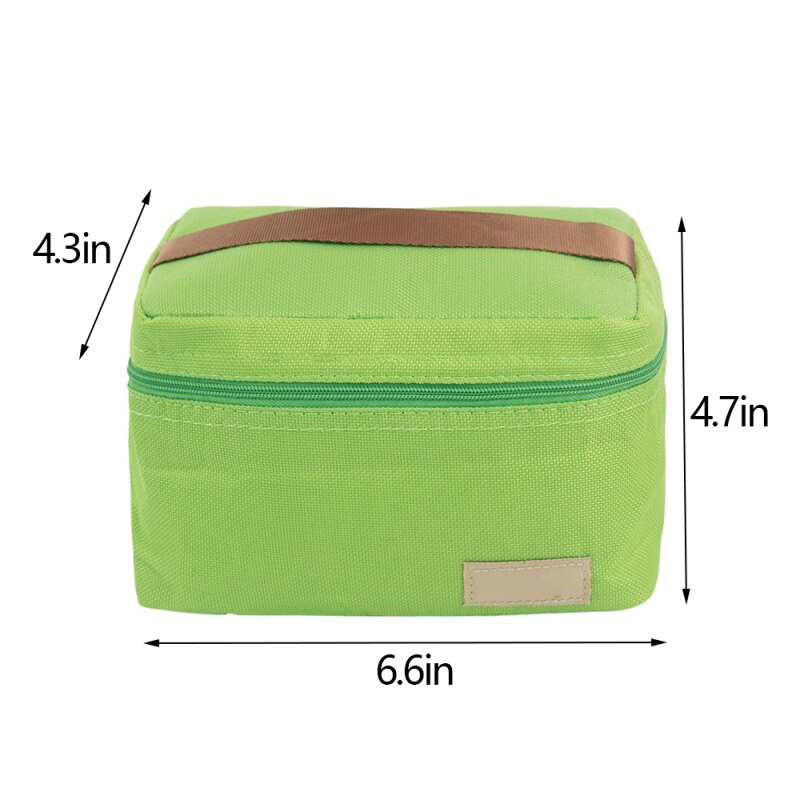 Picknick Tasche Tragbare Isoliert Thermischen Picknick Tasche Camping Wandern Sport Reise Frauen freundlicher Männer Solide Mittagessen Kasten Kochen Tasche: Grün
