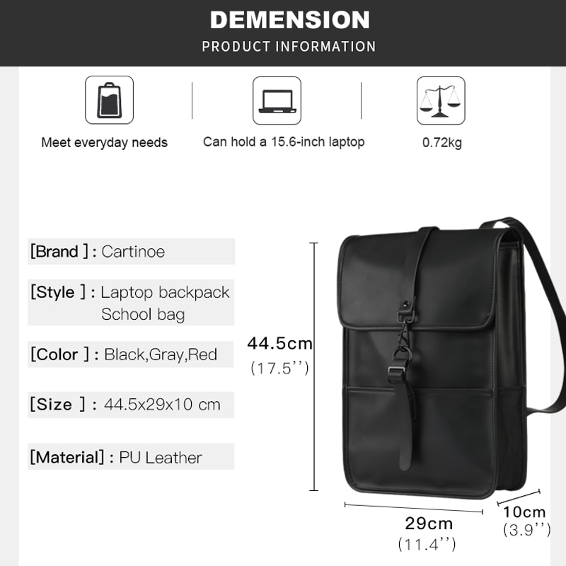 Pu Lederen Laptoptas 15.6 Inch Voor Macbook Pro 15 Case Laptop Rugzak Vrouwen Waterdichte Rugzak Vrouwen Voor Macbook Pro 15