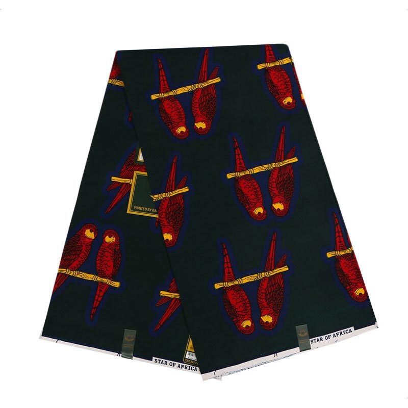 Goud Kleur Vogels Gedrukt DIY Polyester Stof Engeland Stijl Naaien Stof Voor Diy Kleding Maken Materialen