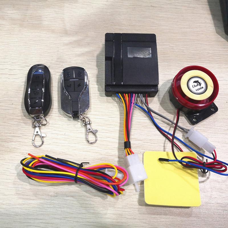 Keep Your Ride Safe! 125dB Motorcycle Alarm System With 2 Remotes & Immobiliser