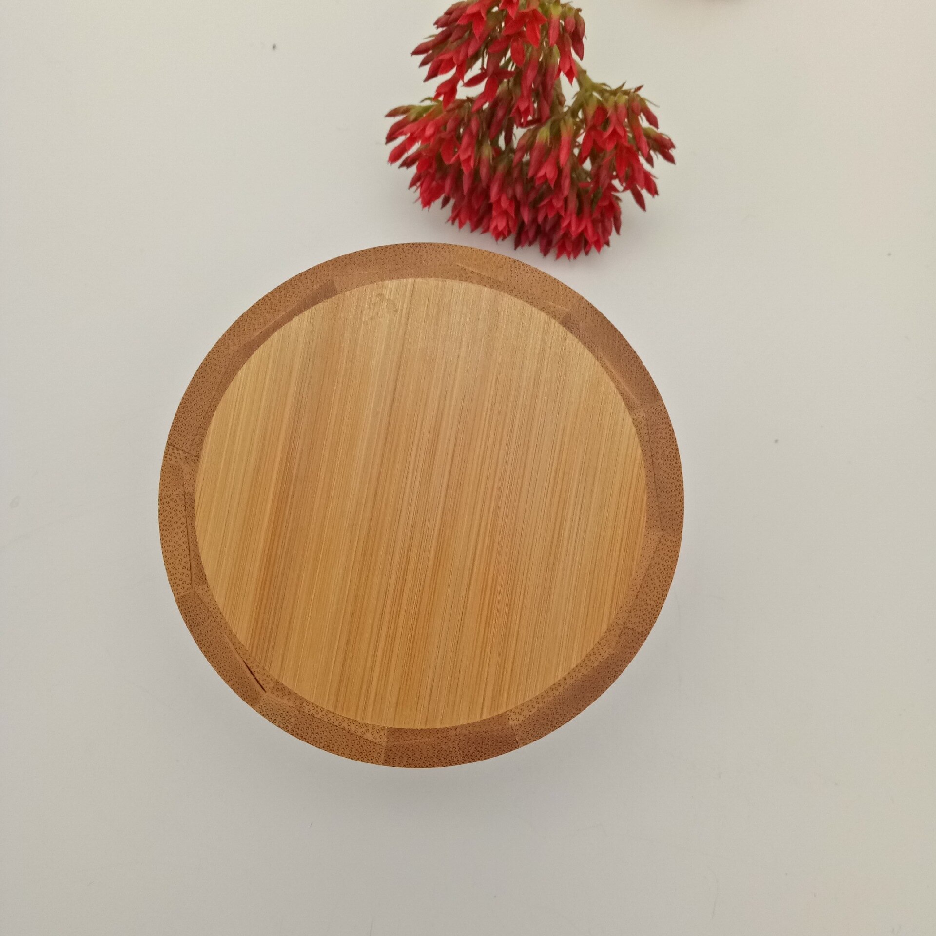 Natural environmental protection high temperature carbonized bamboo daily lid box integrated and practical seasoning salt box