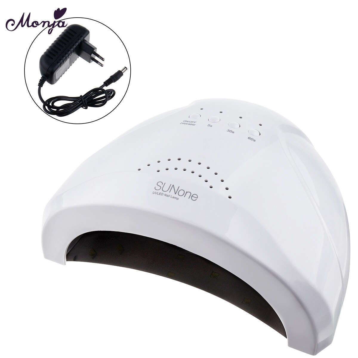 Monja sunone 2 farger 48w hurtigherdende uv gellakk led nail art lampe automatisk sensor timer negletørker manikyrverktøy