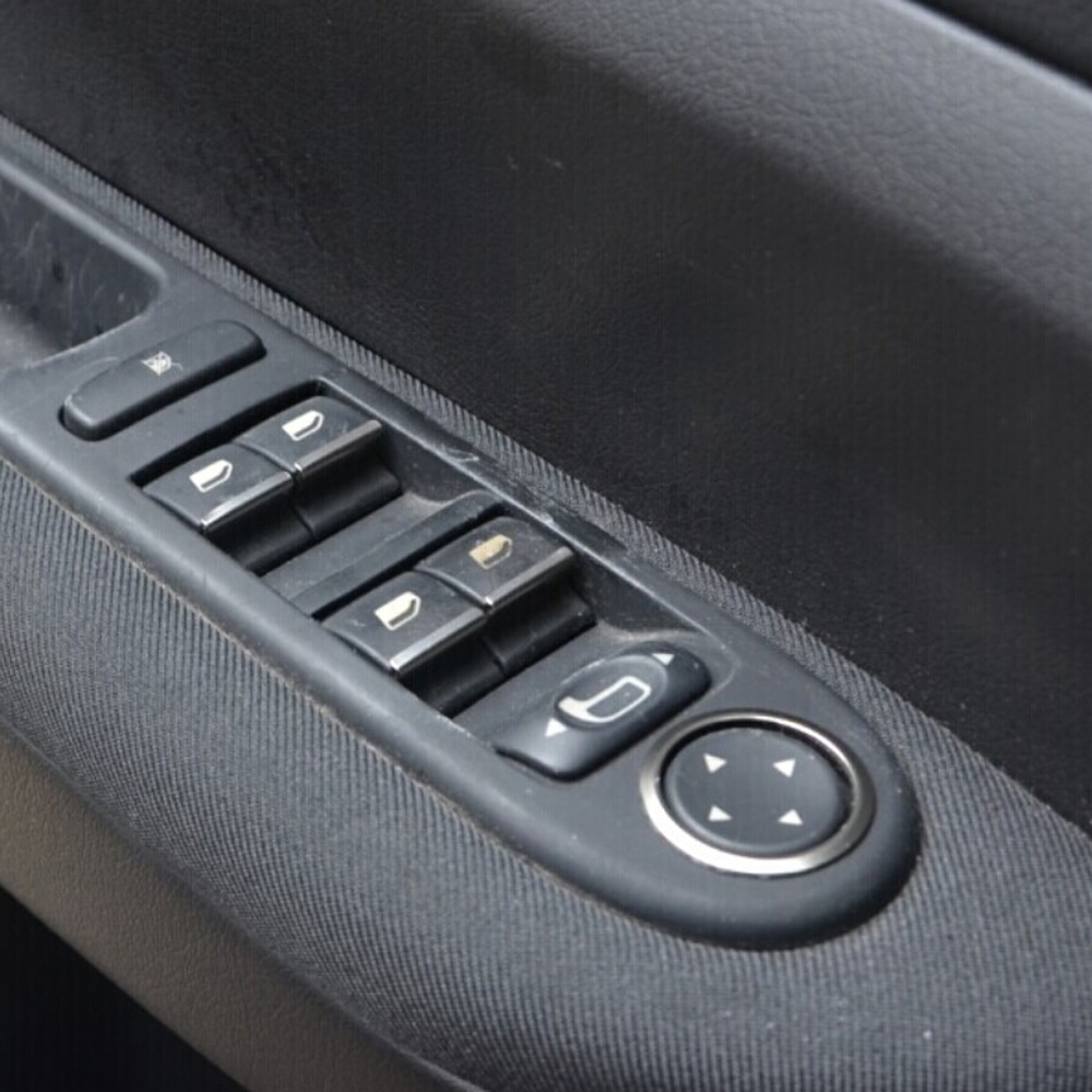 Stainless Steel Car Window Switch Decorative Sequins Lifter Dedicated Sticker For Peugeot 208 - 307 4008 5008 GT