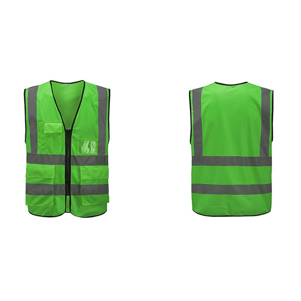 Multi-tasche reflektierende weste Radfahren verkehrs weste Neutral Sleeveless Hygiene arbeiten reflektierende kleidung