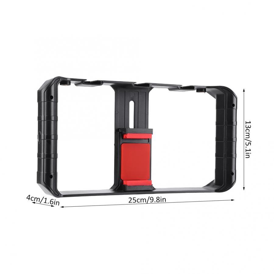 Ulanzi u-rig Pro, soporte de vídeo para teléfono inteligente con 3 soportes para Zapata, estuche estabilizador de mano, Marco estabilizador para teléfono