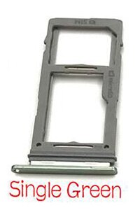 10pcs/lot For Samsung Galaxy S10 S10 Plus SIM Card Slot SD Card Tray Holder Adapter: 10pcs-single green
