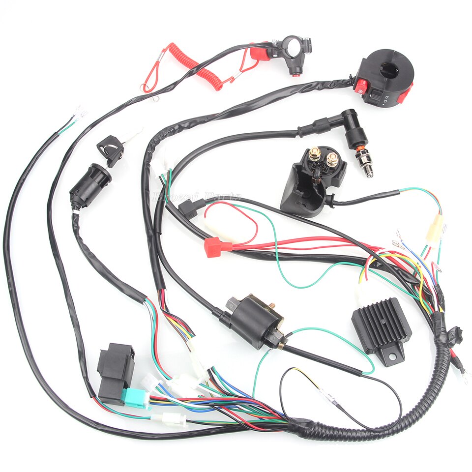 Complete Wiring Harness Loom Solenoid Coil Rectifi... – Vicedeal