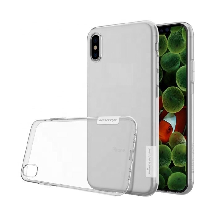 Nillkin Zachte Ultra Dunne Transparante Clear Natuur Silicone Rubber TPU Cover Case Voor iPhone X 8 6 7 SE Plus
