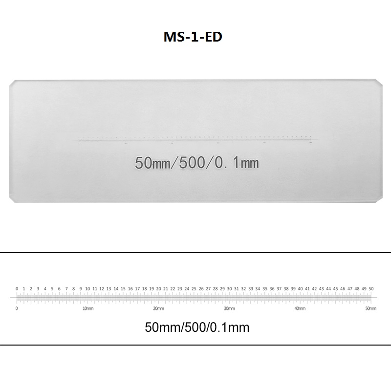 Microscope Calibration Stage Micrometer Glass slide Reticle Measuring Ruler for Stereo Biological Microscope Cross Dot Scale