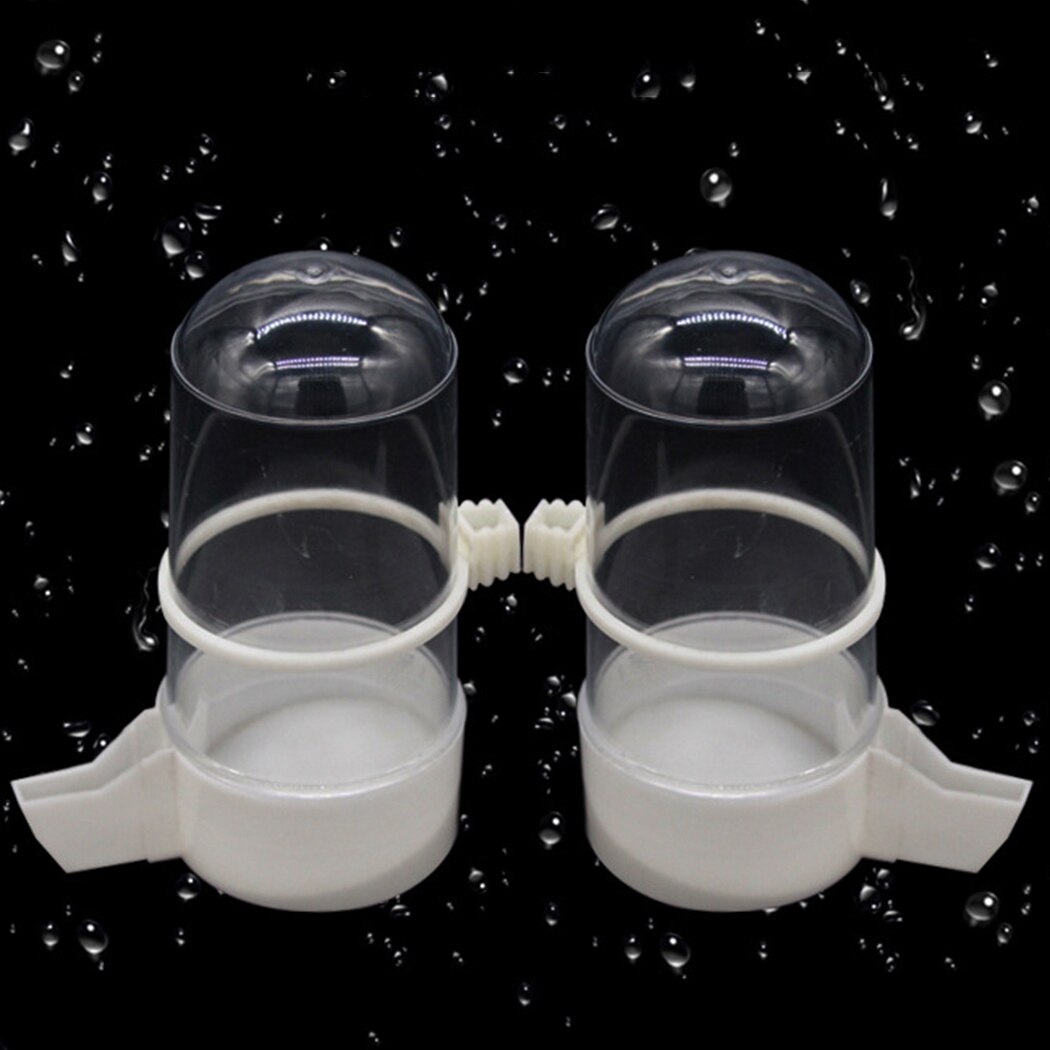 13.53oz Bird Water Feeder Automatic Bird Waterer Bird Water Dispenser Drinking Cup Bowls for Pet Parrot Cage Bird Supplies
