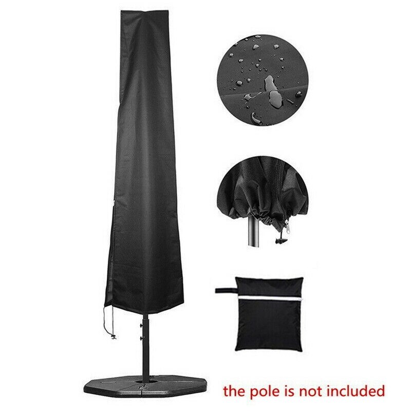 1Set Waterdichte Tuin Parasol Cover Outdoor Patio Paraplu Cover 1.9M/6.2ft Duurzaam Cantilever Parasol Regen Cover Accessoires