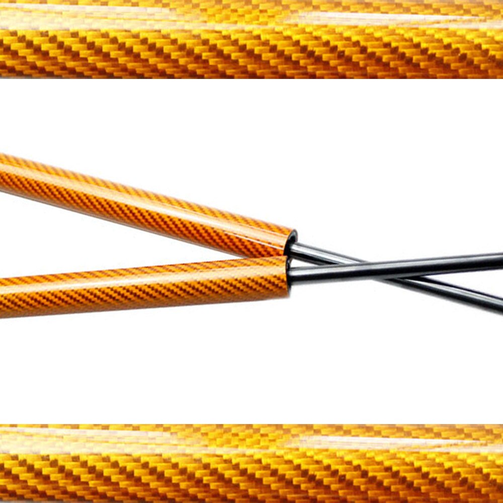 for Peugeot 308 T9 SUV Front bonnet Hood Carbon Fiber modify Gas Spring Struts Prop Lift Support damper: orange carbon fiber