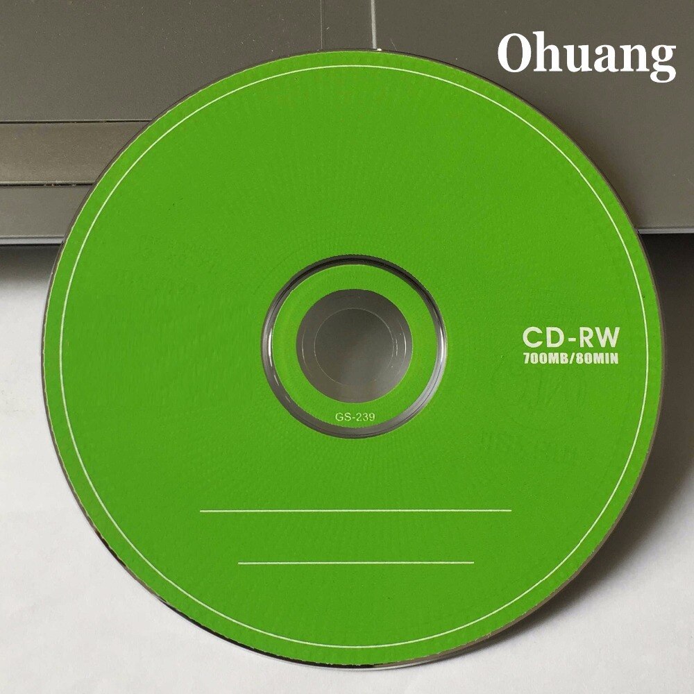 25 Discs Grade A + Groene Lege CD-RW Disc