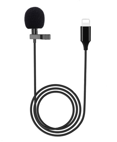 Mini microfono portatile 3m risvolto Lavalier Mic Clip-on microfoni asola esterni per PC portatile Chat di registrazione del Computer: For IOS