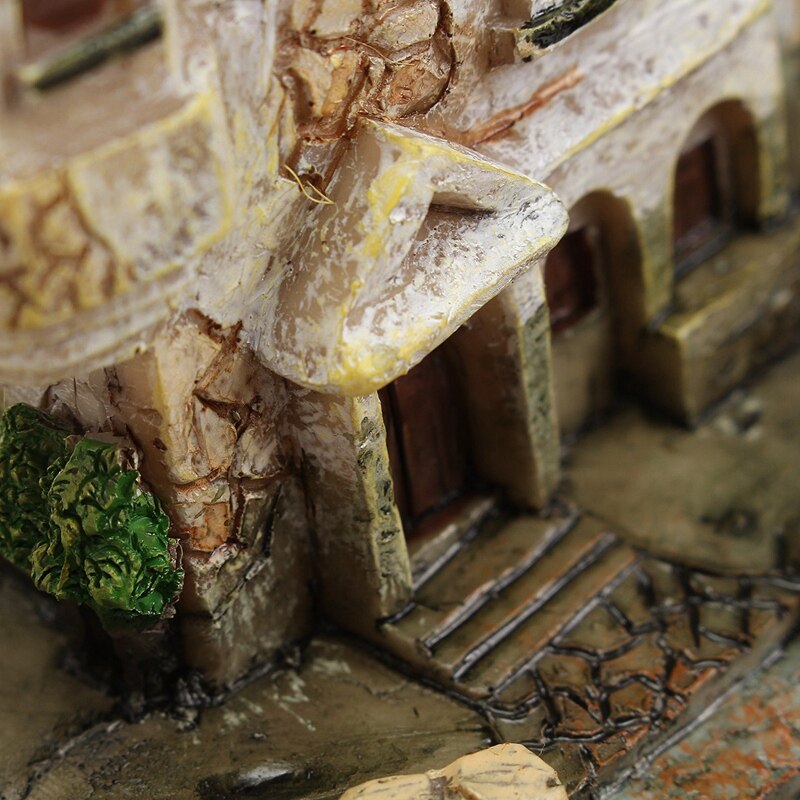Mini huisbeeldjes, hars bloempot voor kruiden, cactussen, vetplanten, plantenbak, huis, tuin, micro-landschapsdecoratie, knutselen