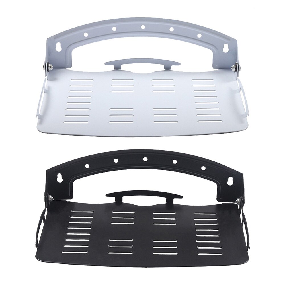 TV Set Top Box Hanger Bracket Floating Glass Shelf Wall Mount Bracket Under TV Box DVR DVD Holder Black/White