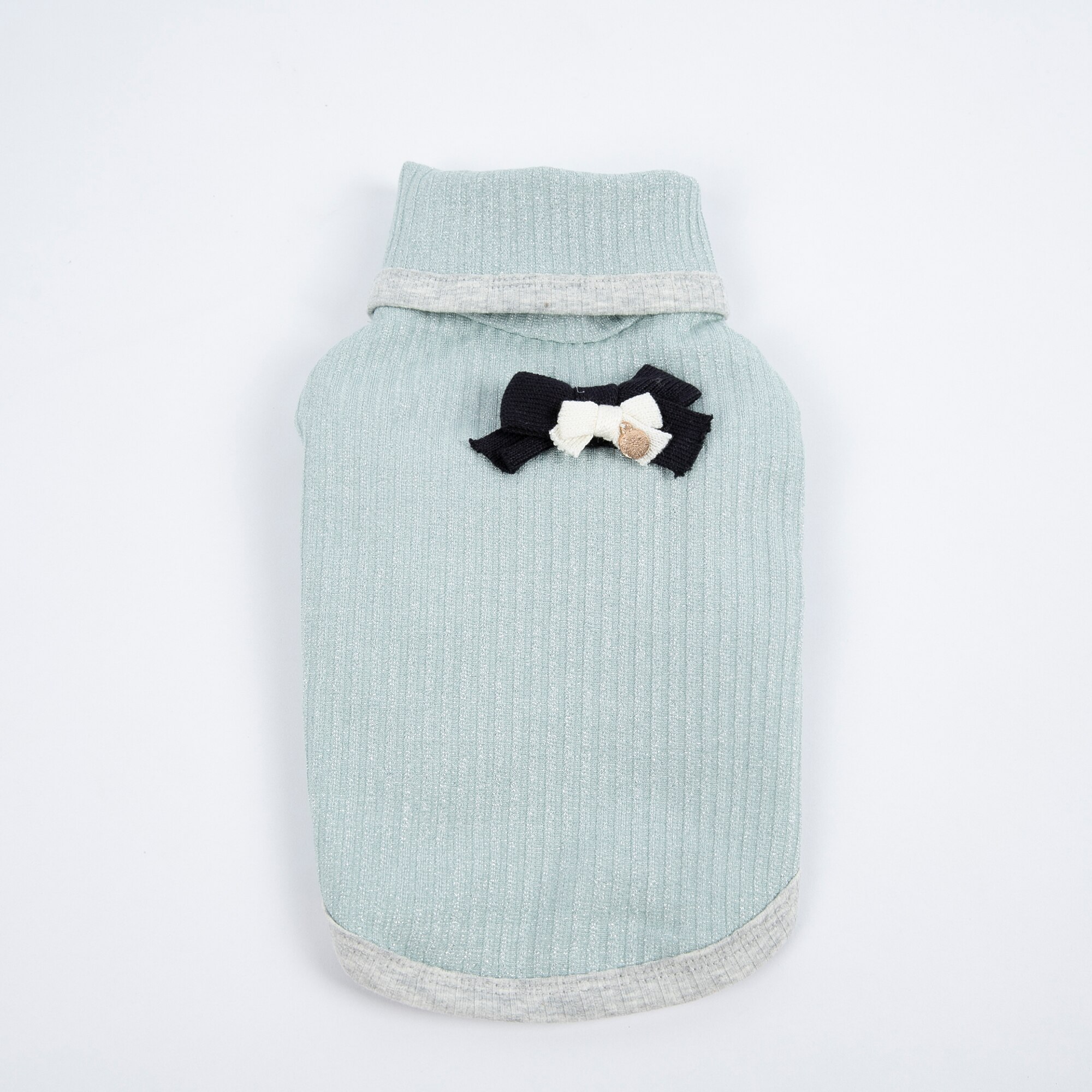 Vêtements chauds pour animaux de compagnie, en velours argenté, à col haut, pour chat et chien, veste Bichon Teddy, automne et hiver: blue / XL
